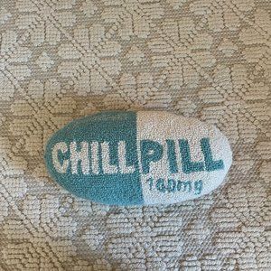 Peking Handicraft Chill Pill Hook Pillow, Standard, Turquoise